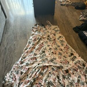 Torrid Pink Floral Maxi Dress